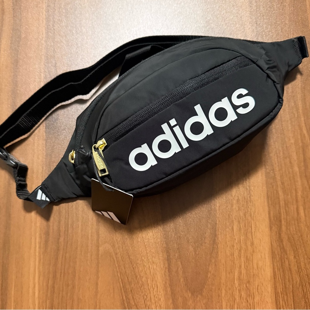 Adidas Black Crossbody Waist Bag New With Tags